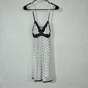 Victoria's Secret Medium Black and White Camisole Nightgown